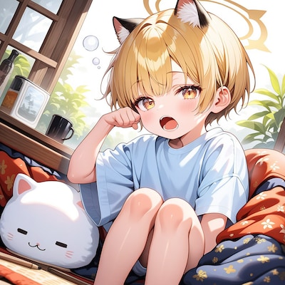 炬燵猫・天使娘