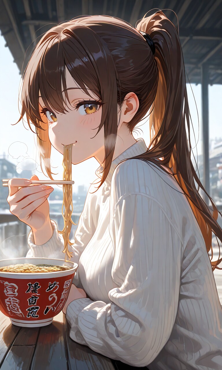 冬の町で | の人気AIイラスト・グラビア