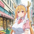 小林さんちのメイドラゴン　トール　🐲　商店街で買い物！ 4枚目