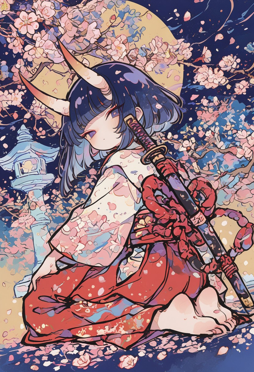鬼巫女ちゃん３ | の人気AIイラスト・グラビア