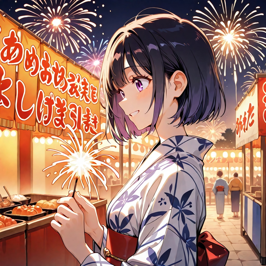 花火持っちゃった