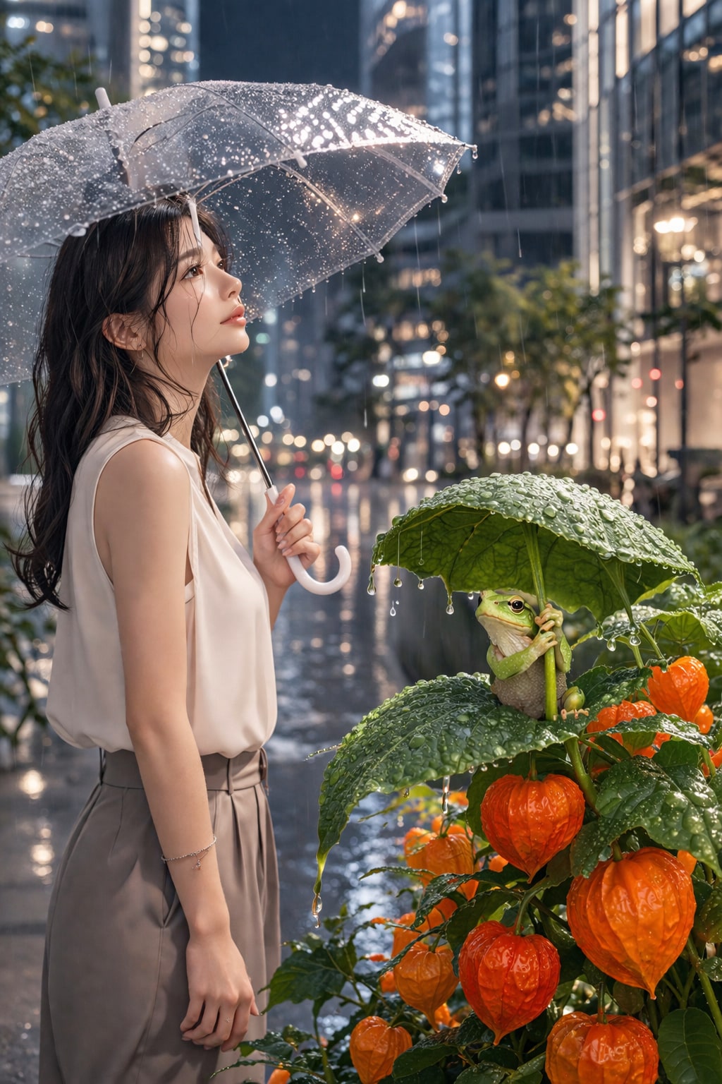 雨 | の人気AIイラスト・グラビア