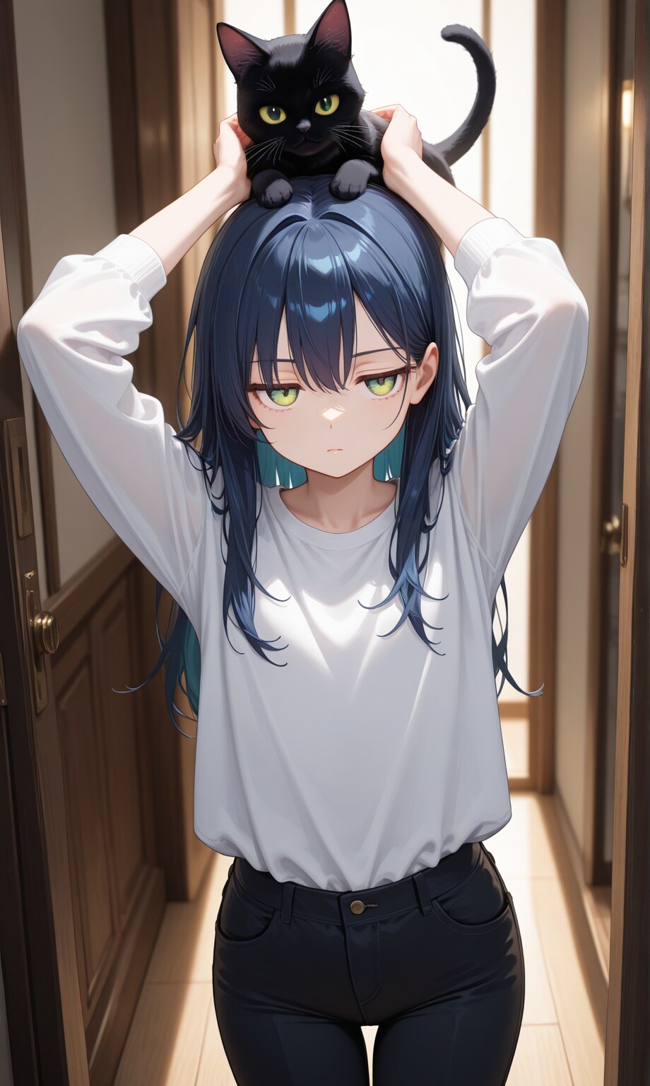 頭乗り猫
