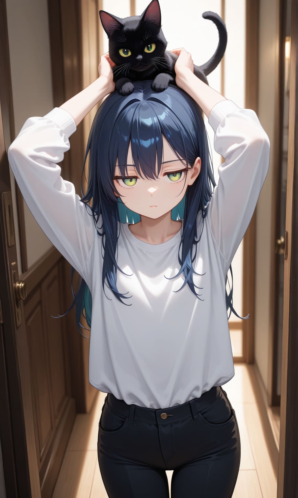 頭乗り猫