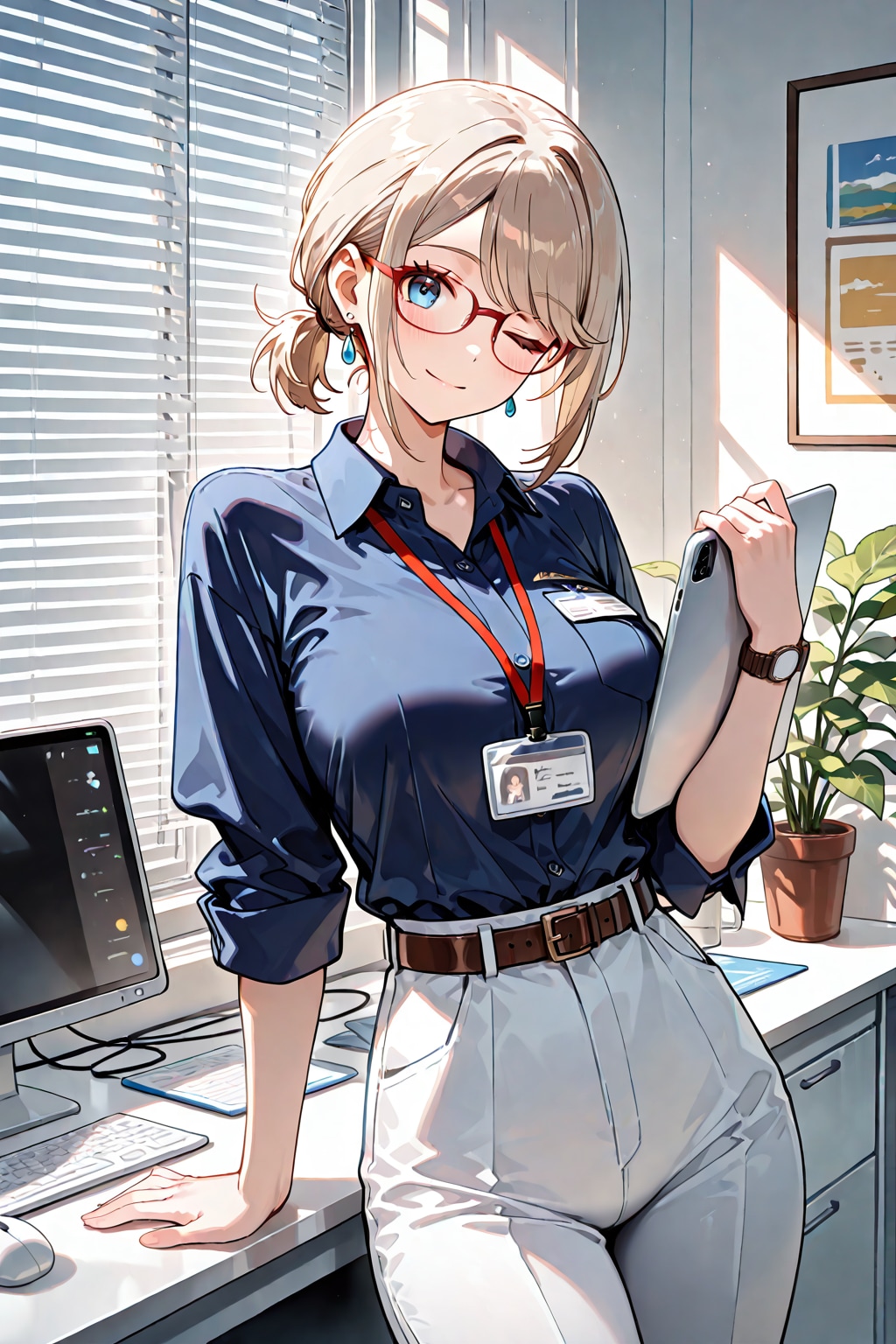 朝のオフィス