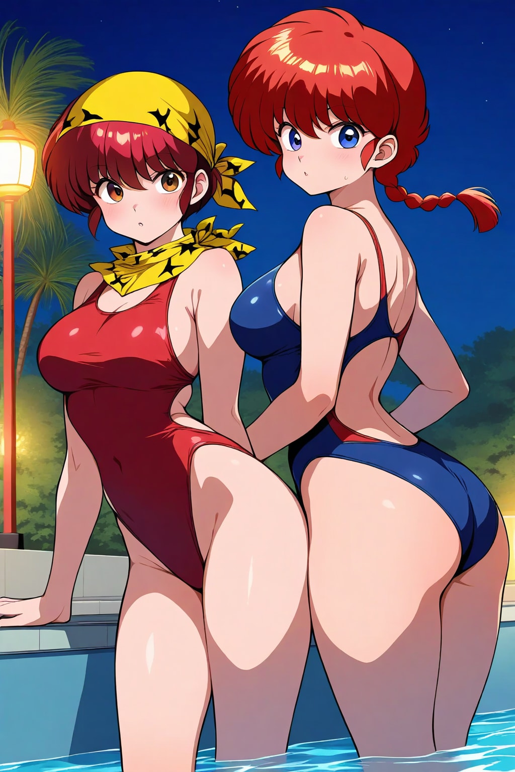 ナイトプールin新旧らんま