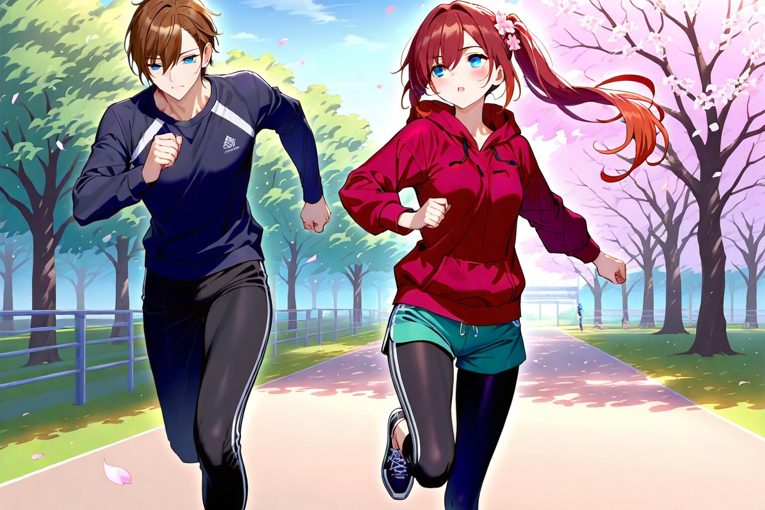 赤髪兄のジョギング
