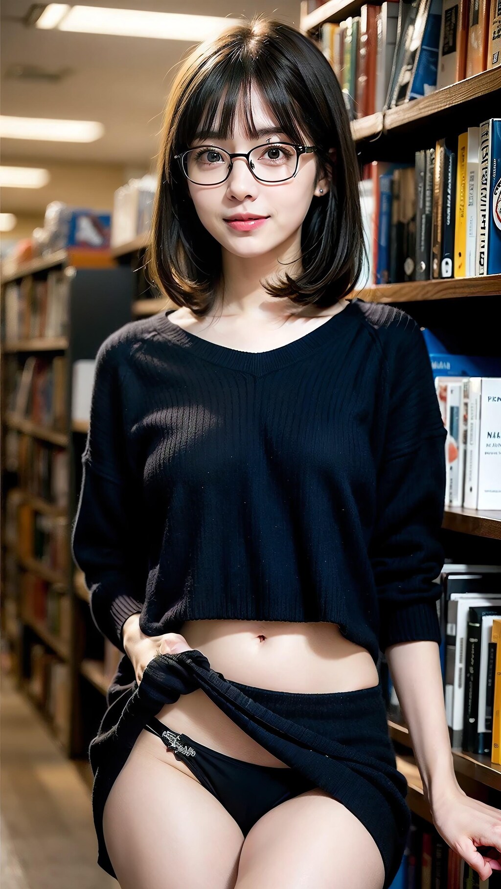 文系メガネ彼女の誘惑