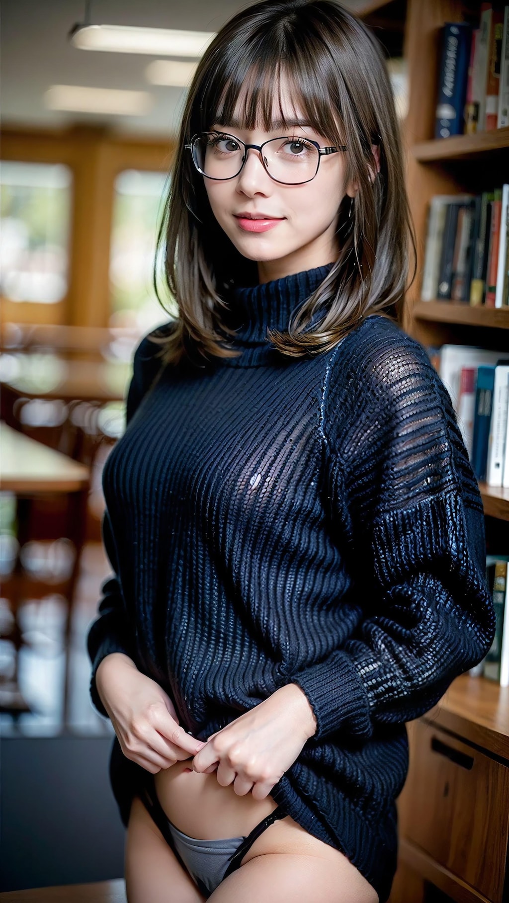 文系メガネ彼女の誘惑
