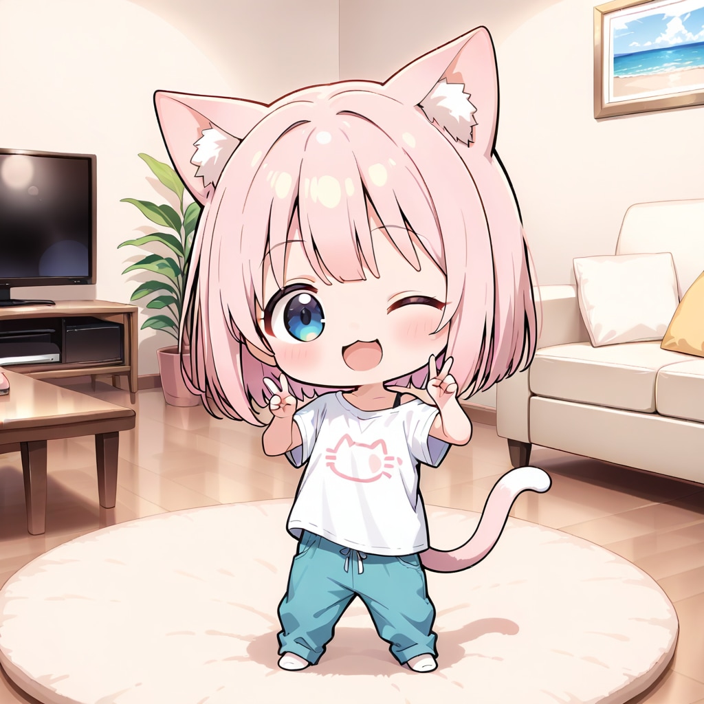 はっぴーピースでこんばんにゃん