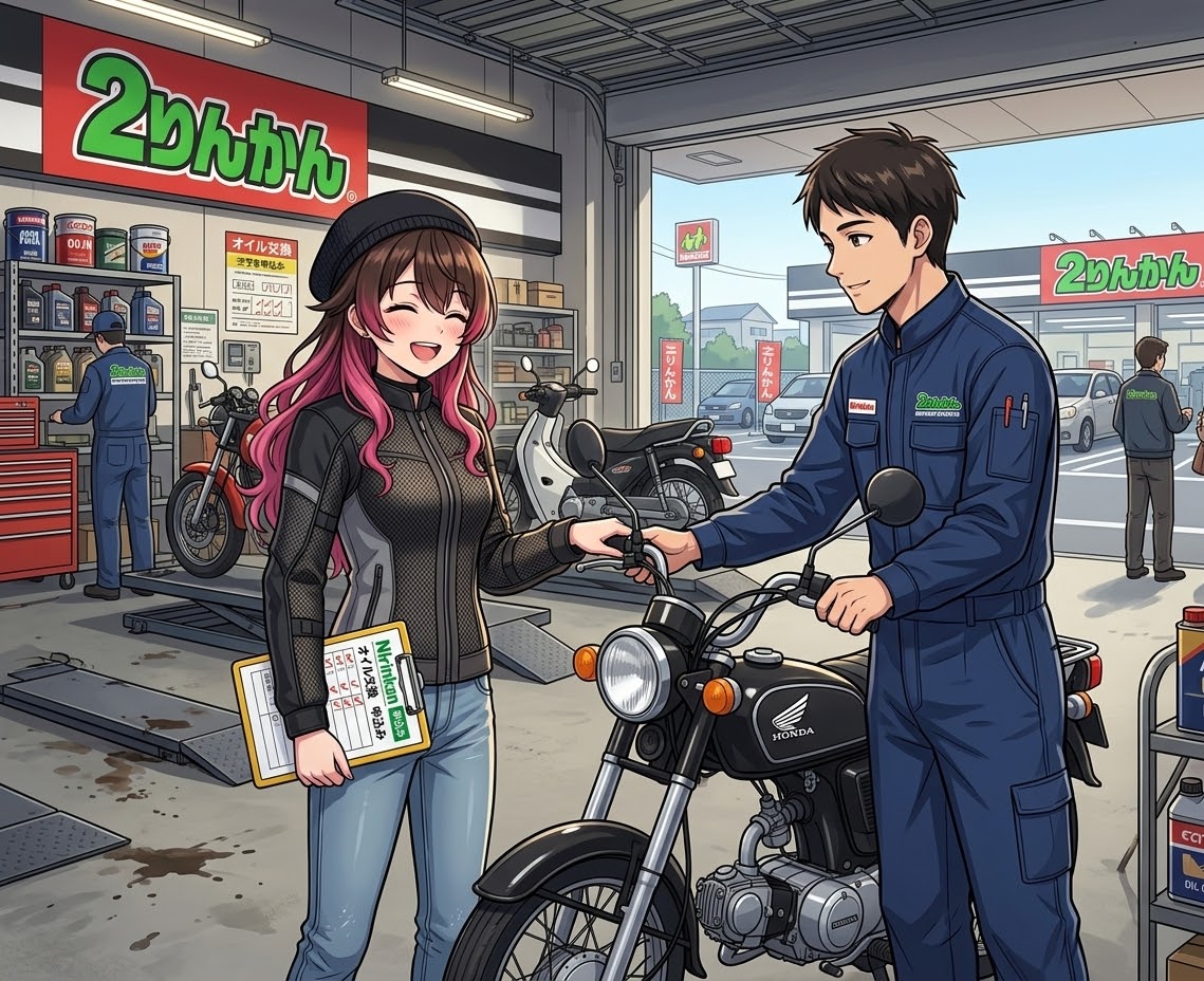 本日のつーりんぐ？②2りんかんでオイル交換 | の人気AIイラスト・グラビア