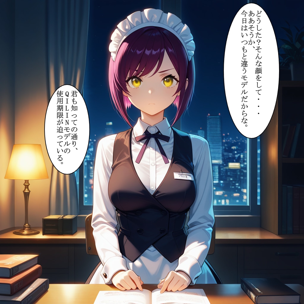 社長なら出来そうなものだけど。。。（挨拶メイドの芽衣ちゃん）