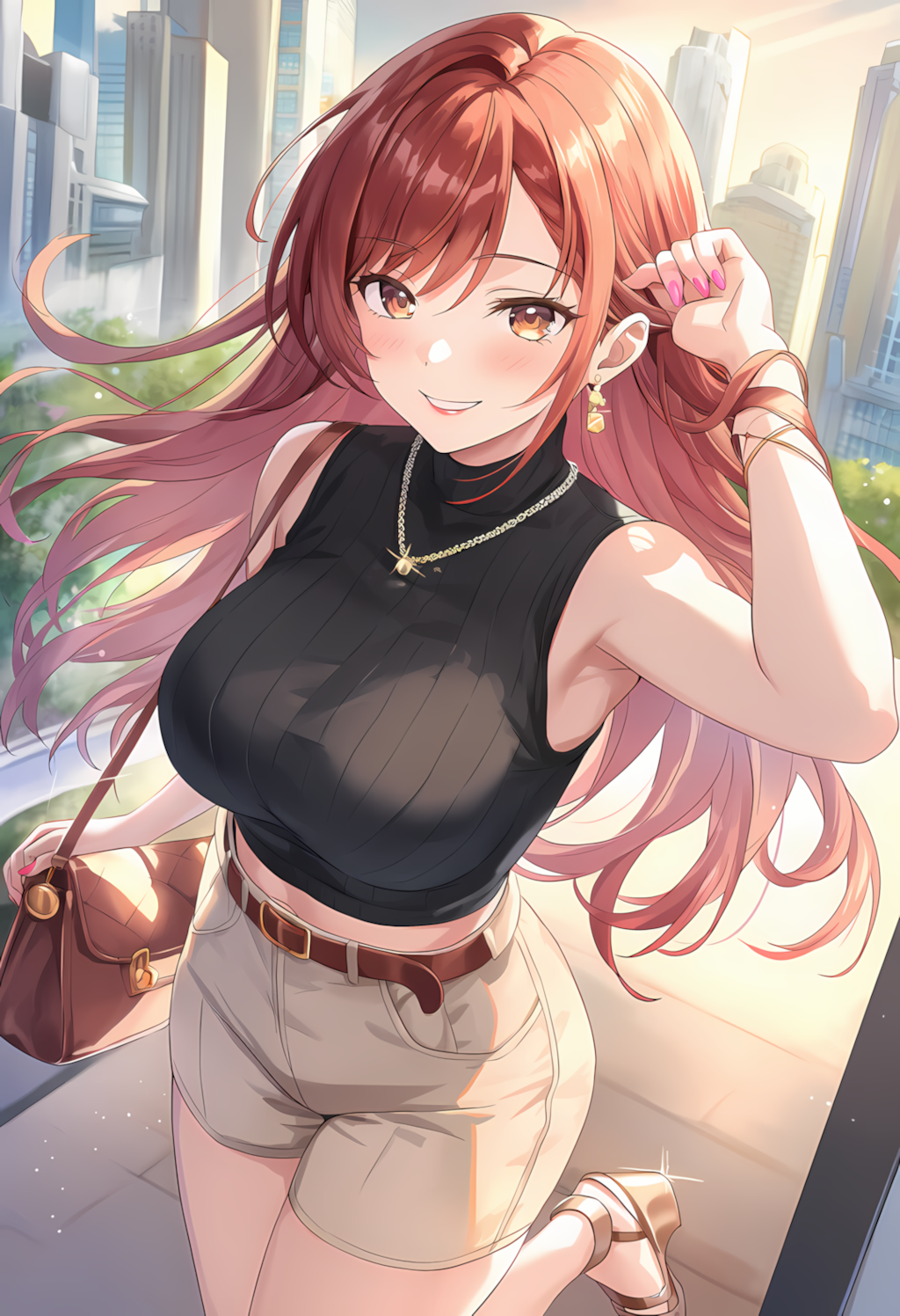 ノノカちゃんのイメチェン通勤グラビア：CanCam風