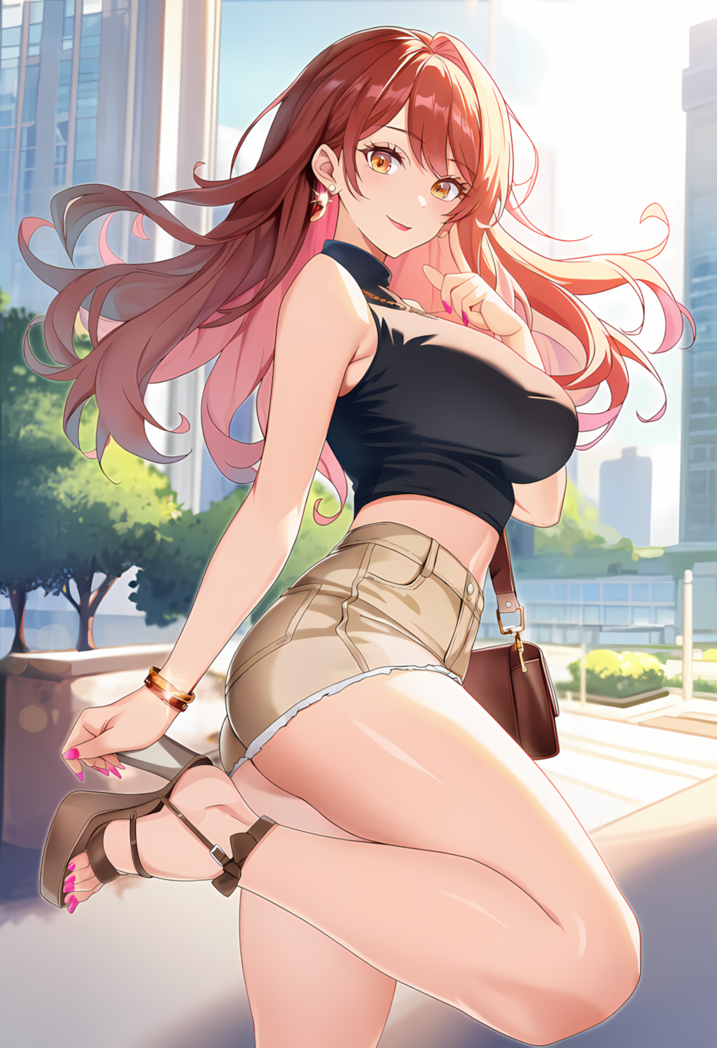 ノノカちゃんのイメチェン通勤グラビア：CanCam風