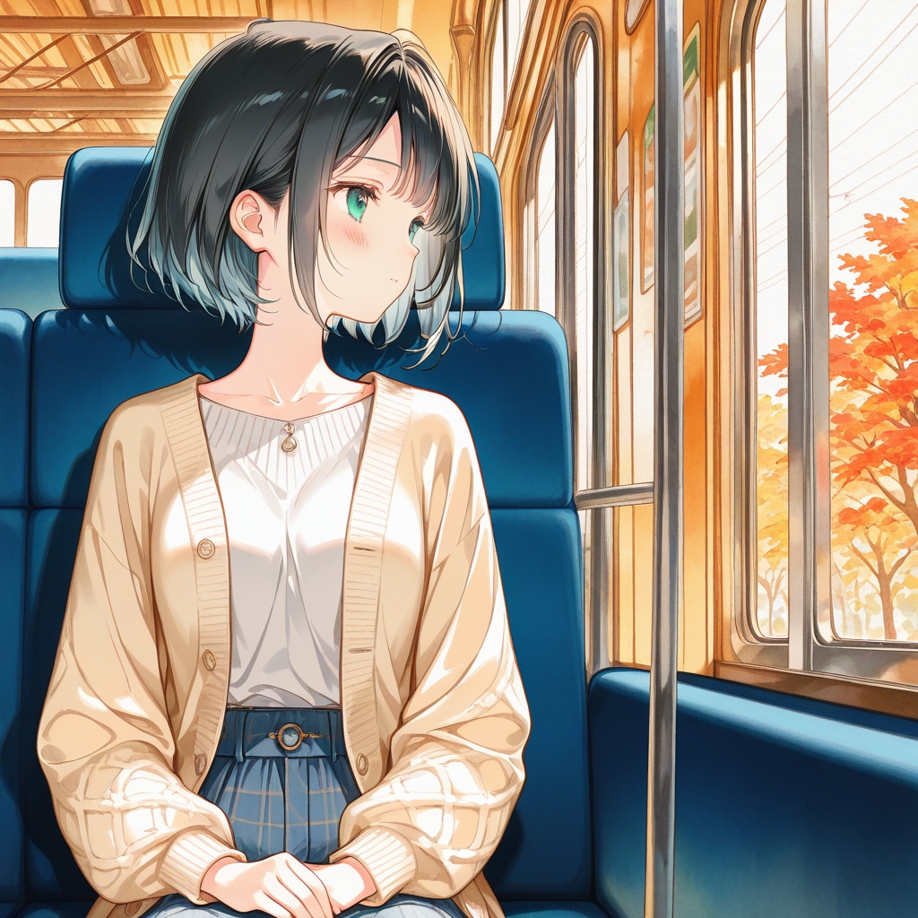 バスに揺られて | の人気AIイラスト・グラビア
