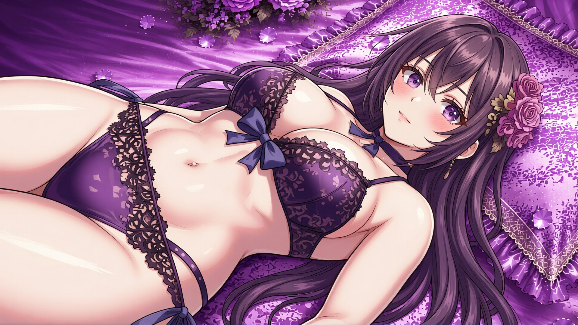 黒髪少女と水着　その1-3