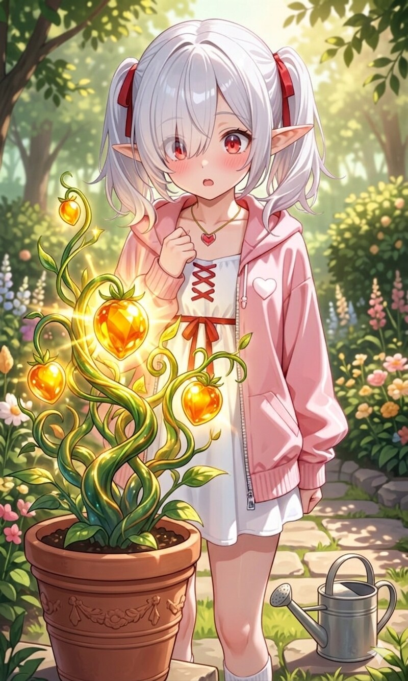 家庭菜園のシロネさん