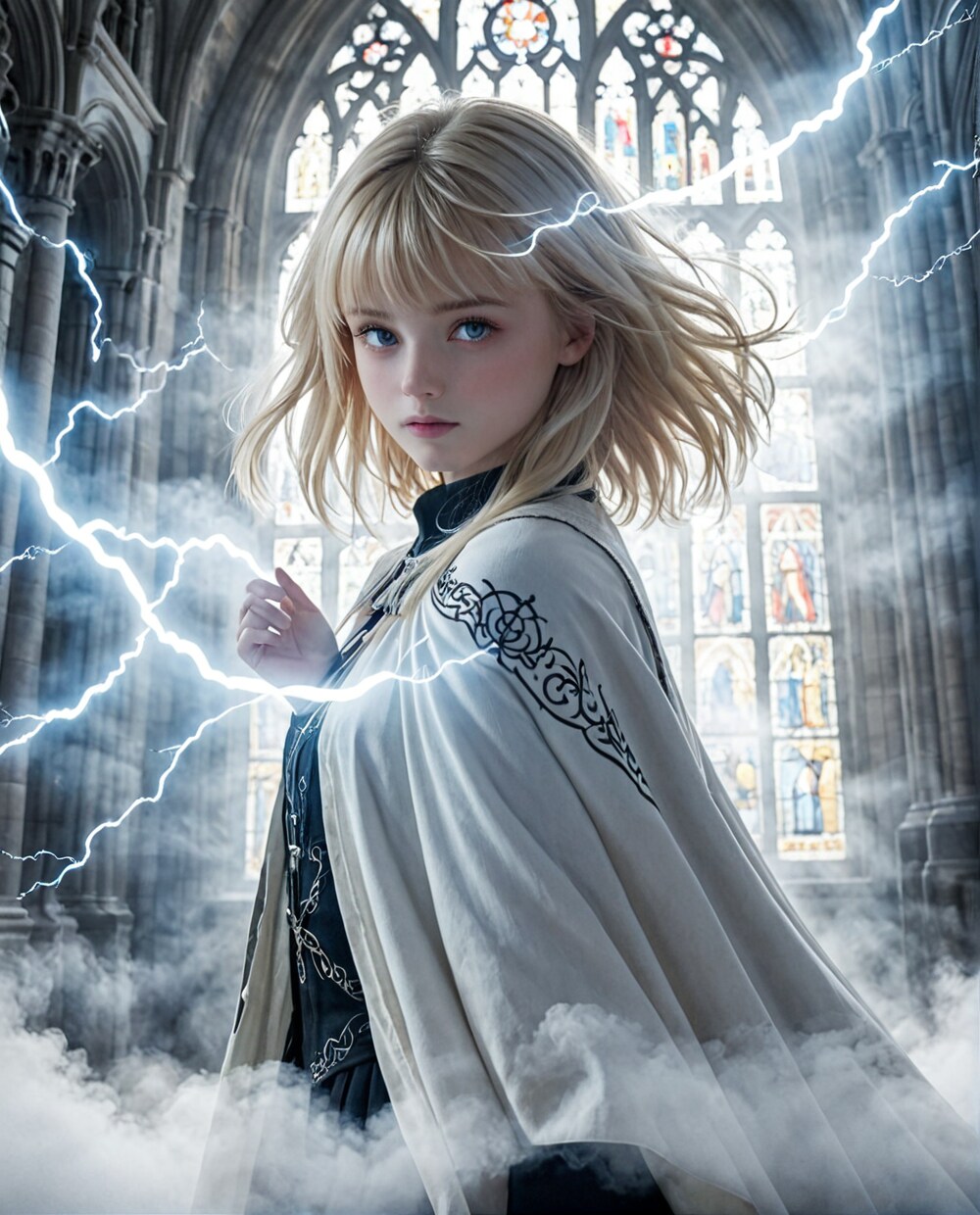 宮廷直属の雷魔導師 | の人気AIイラスト・グラビア