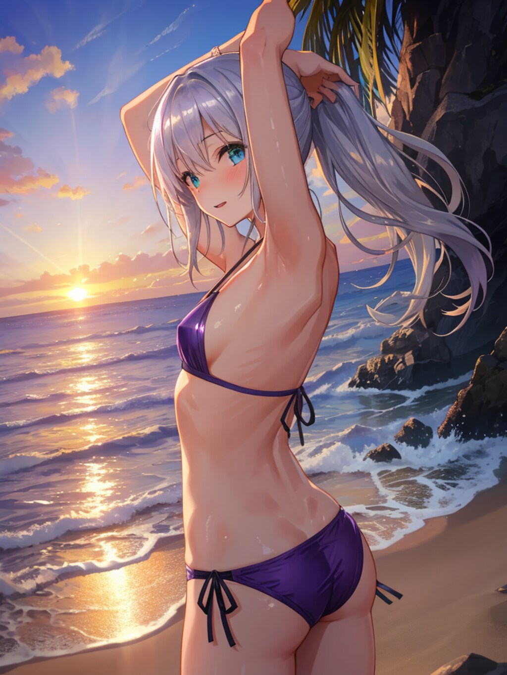 日の出、間に合いましたね。