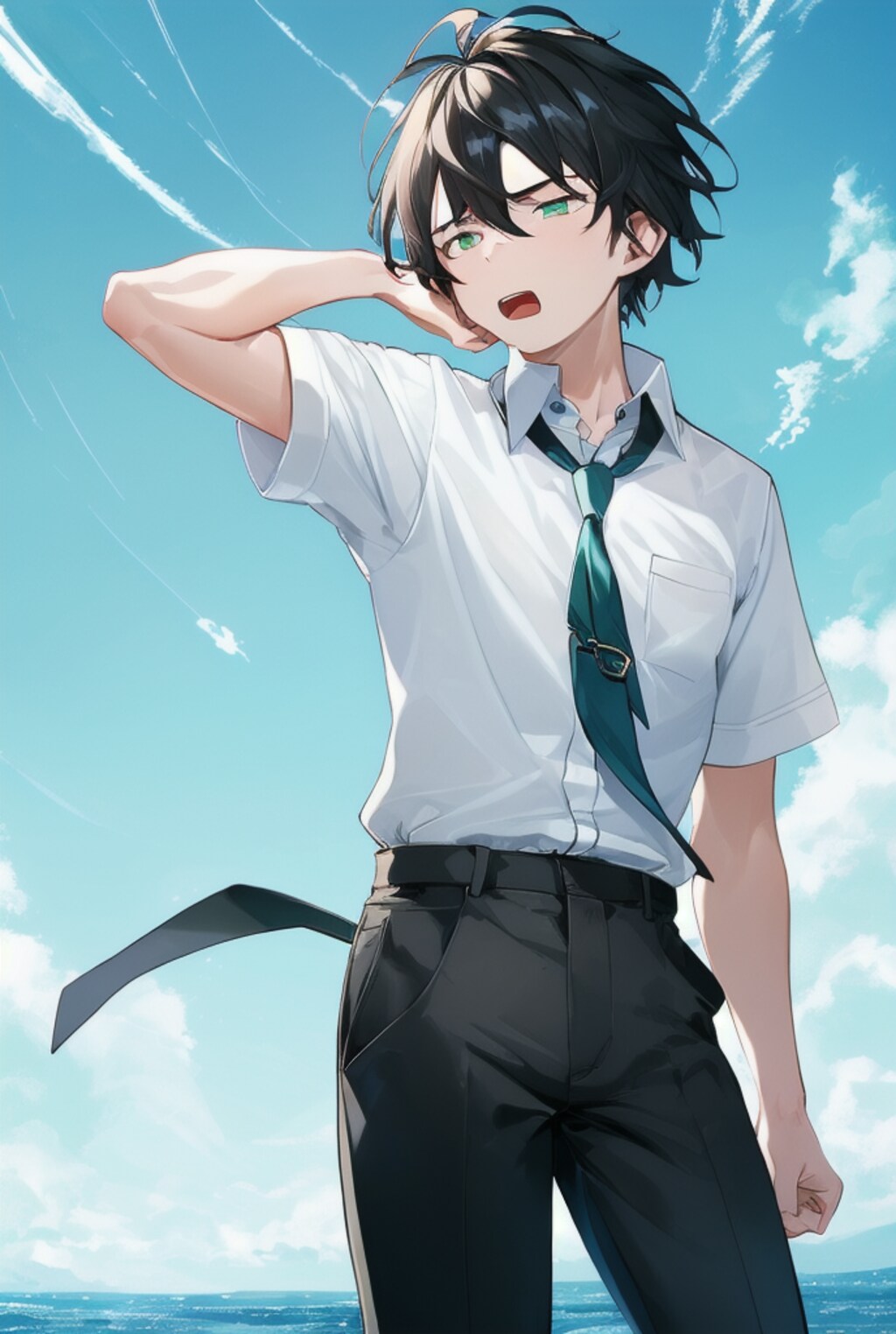 あつい～～！！あーつーい～～と叫んでいる少年達！！（12枚）