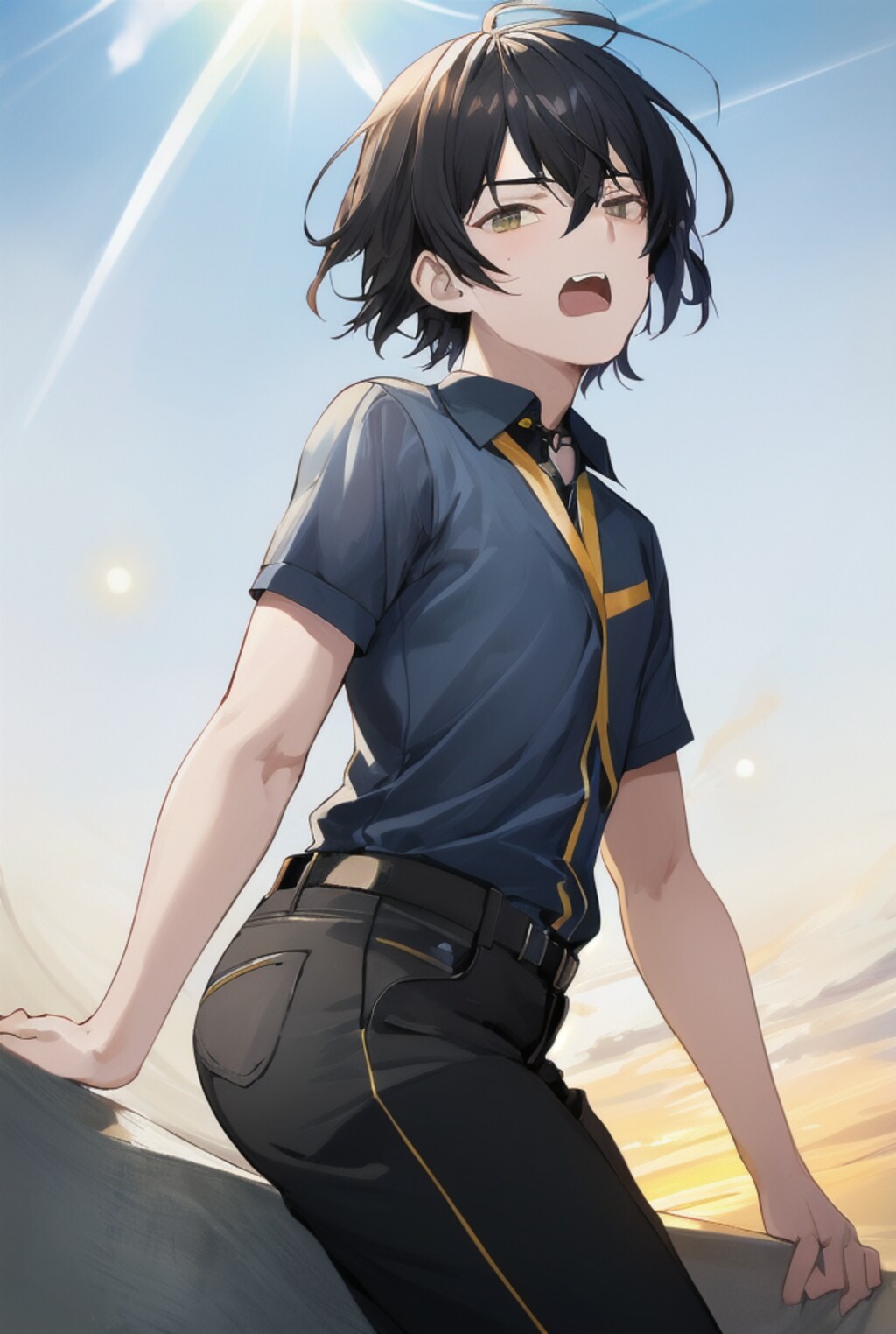 あつい～～！！あーつーい～～と叫んでいる少年達！！（12枚）