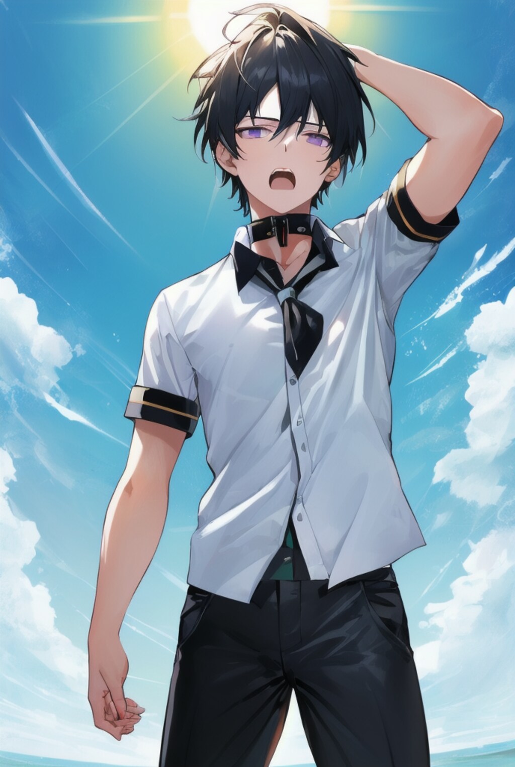 あつい～～！！あーつーい～～と叫んでいる少年達！！（12枚）