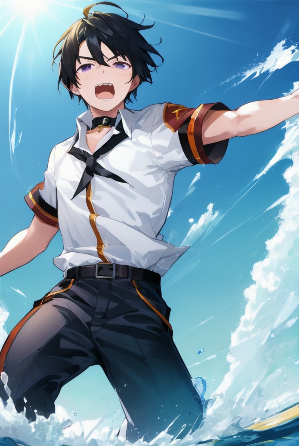 あつい～～！！あーつーい～～と叫んでいる少年達！！（12枚）