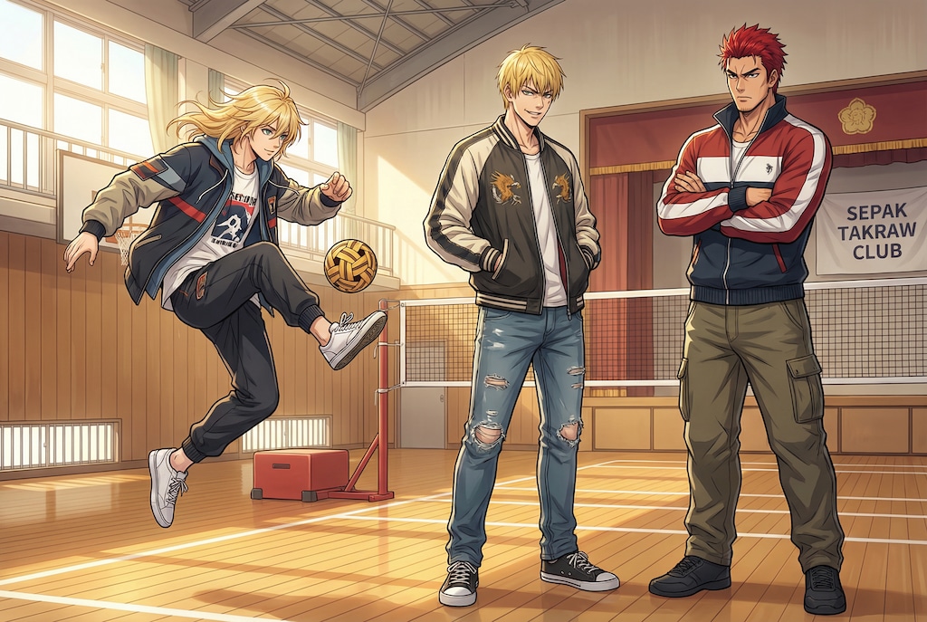 【設定】安木山高校セパタクロー部