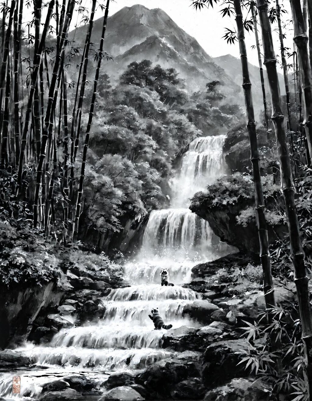 レッサーパンダは竹が大好き