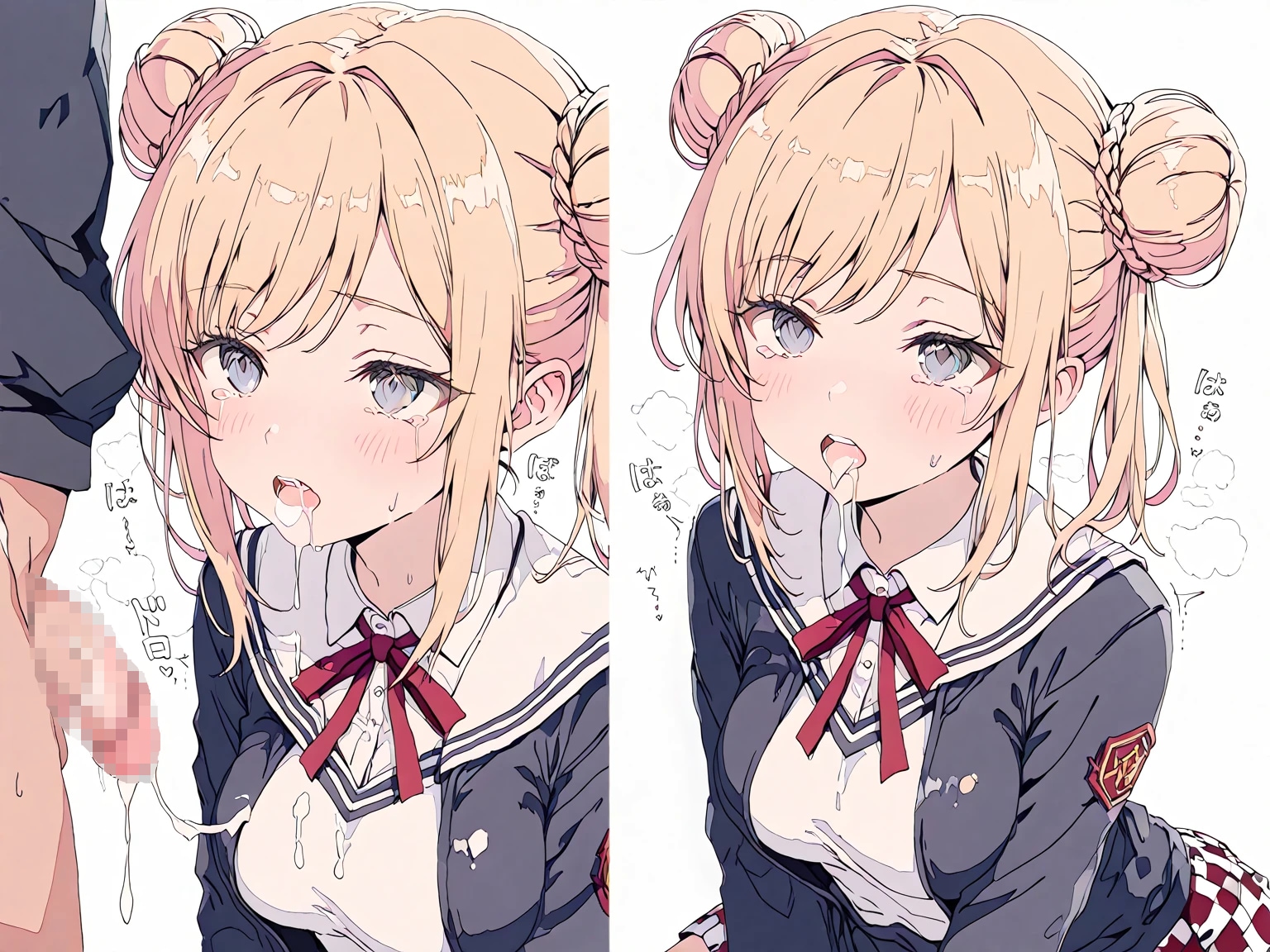 お団子の女の子