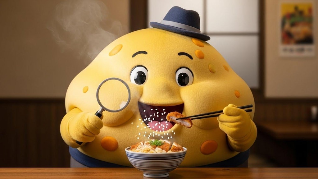 黄色細胞捜査官と カツ丼