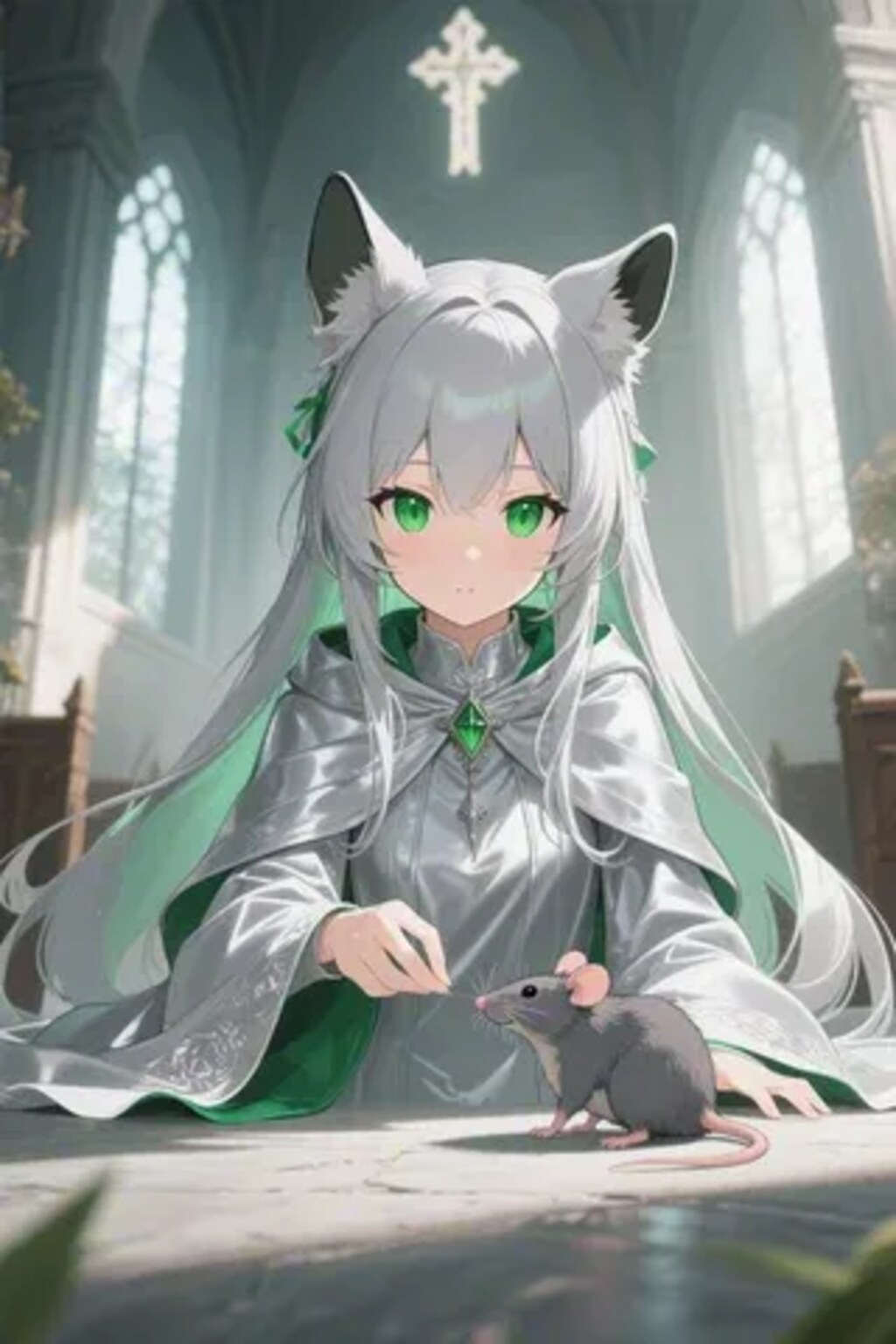 ステラちゃんとネズミ