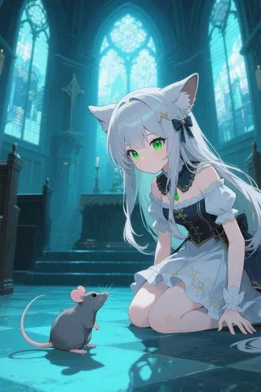 ステラちゃんとネズミ