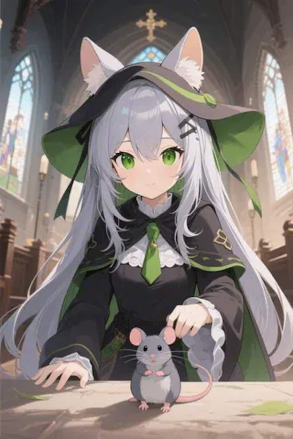 ステラちゃんとネズミ