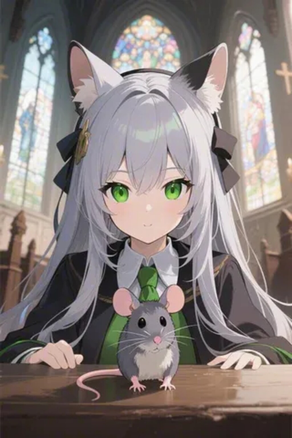 ステラちゃんとネズミ