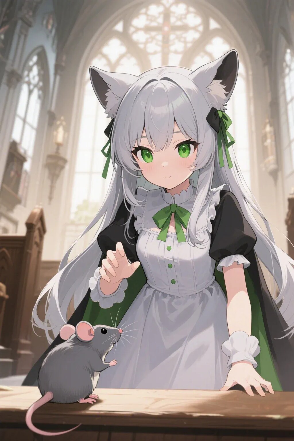 ステラちゃんとネズミ