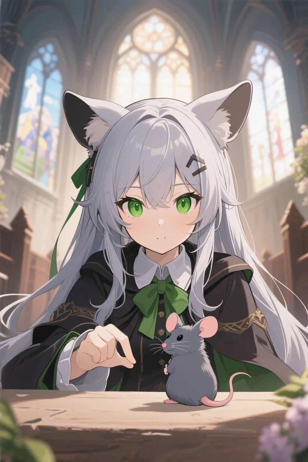 ステラちゃんとネズミ