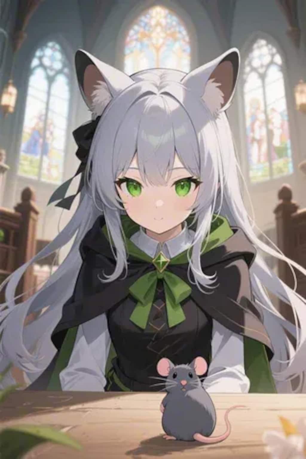 ステラちゃんとネズミ