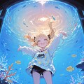 水槽少女 2枚目