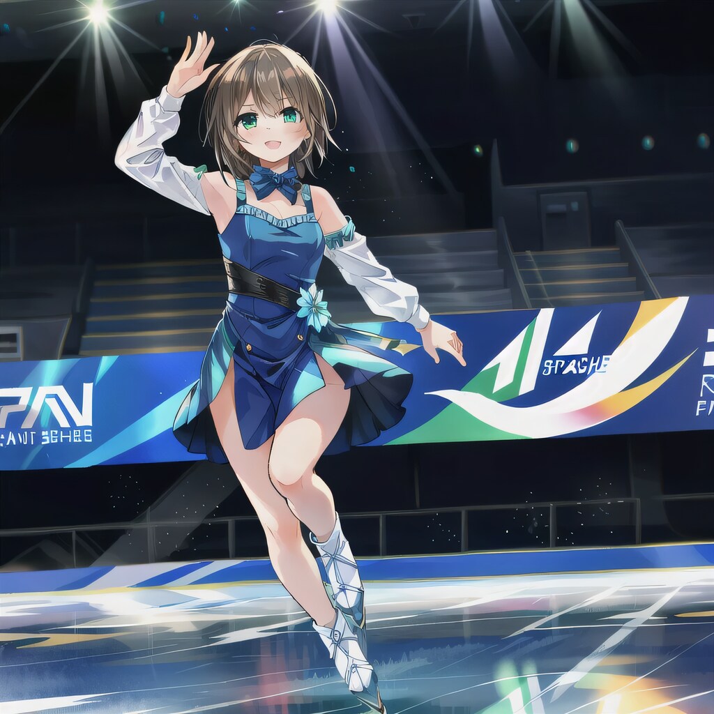 茶髪ボブでフィギュアの少女４