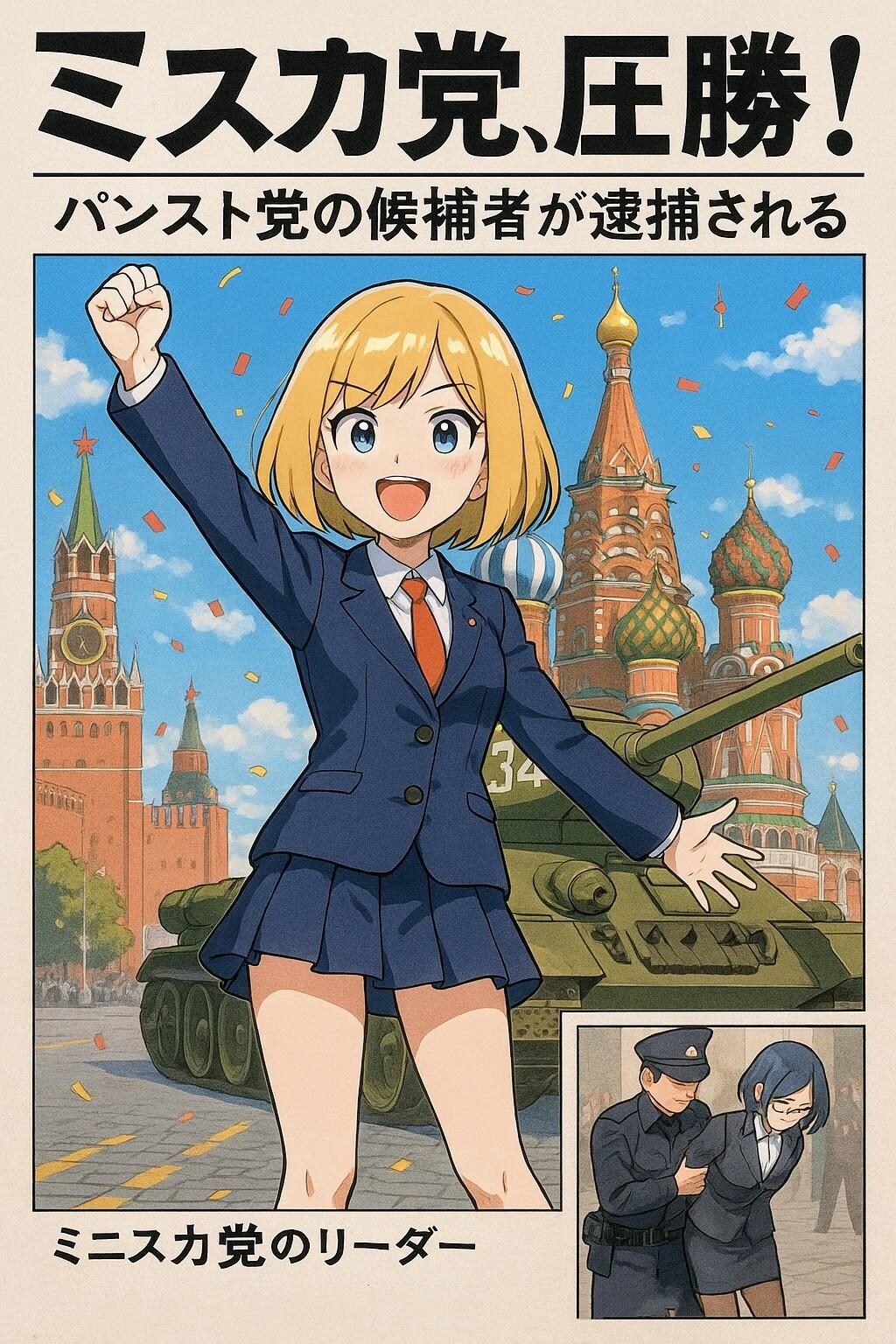 号外❗ミニスカ党圧勝❗