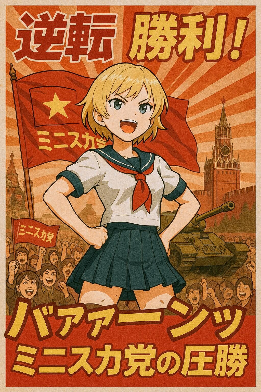 号外❗ミニスカ党圧勝❗