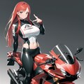 バイク乗るにはホント邪魔なのよね♪仕方ないけど♡ 4枚目