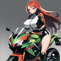 バイク乗るにはホント邪魔なのよね♪仕方ないけど♡ 3枚目