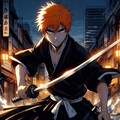 Copilot(Dalle) で生成した侍の画像　その６　ー BLEACH から 黒崎一護 ー 2枚目