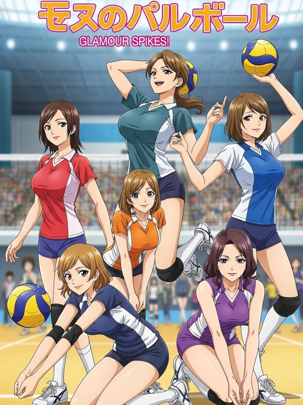 ママさんバレー(２枚)　ImageFX