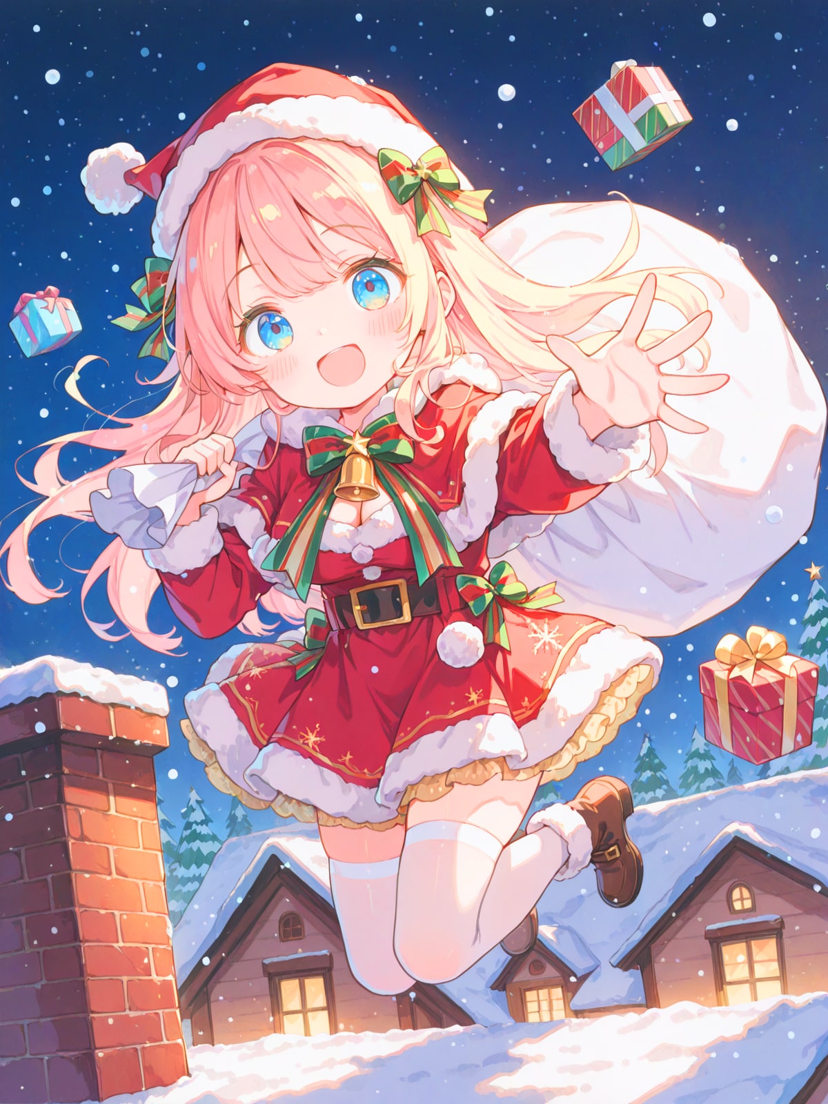 聖夜に幸せをお届け | の人気AIイラスト・グラビア