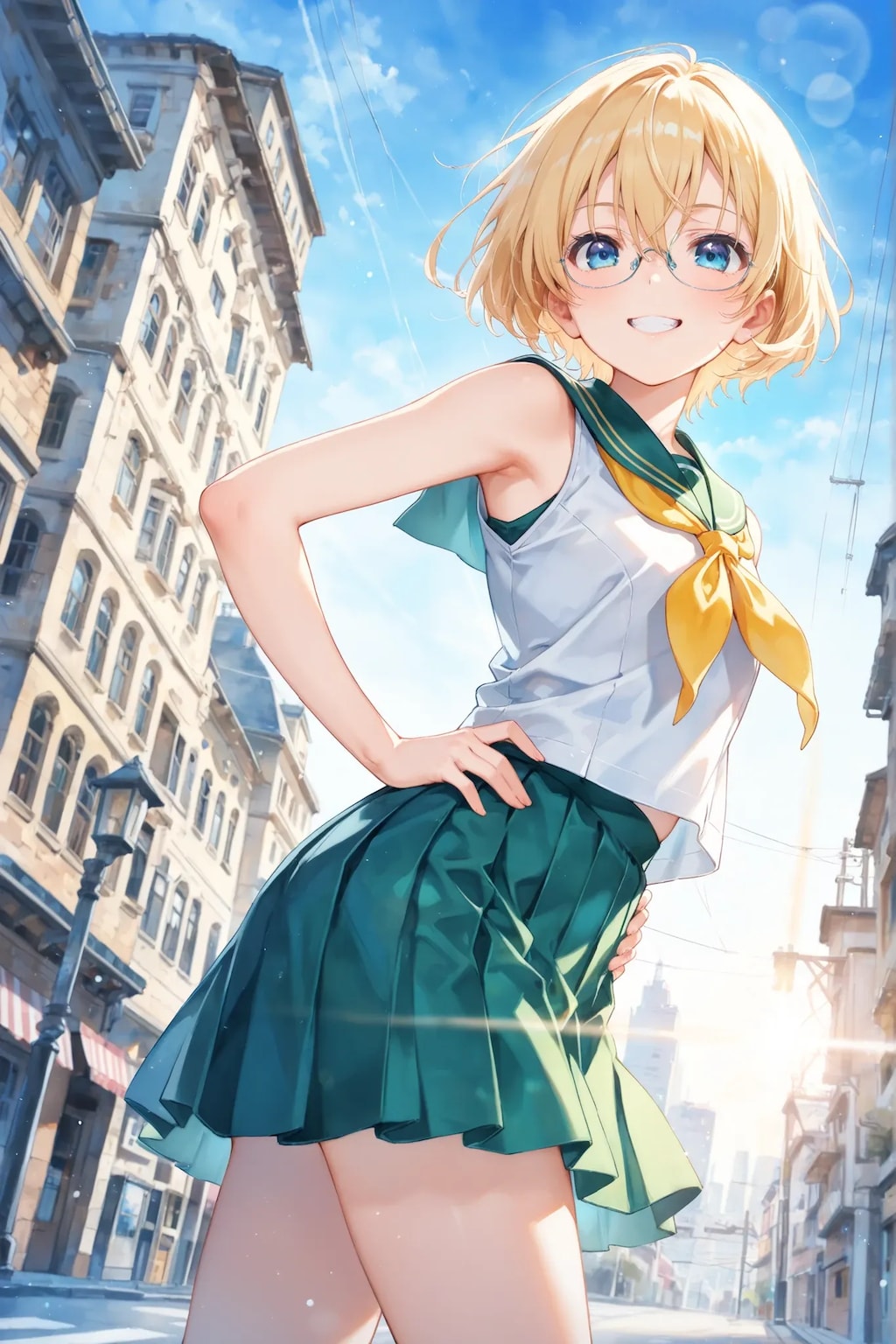 そでなしセーラー服