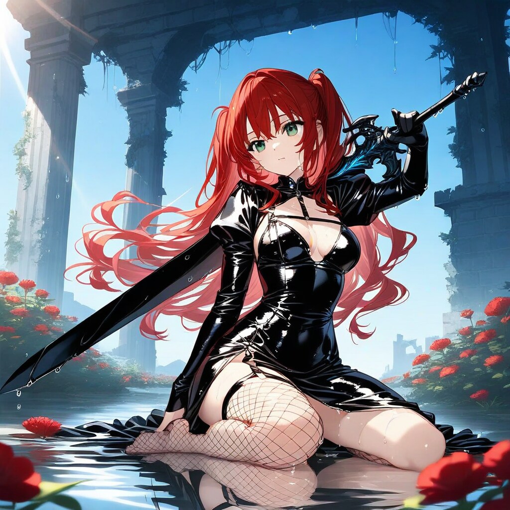 廃墟に咲く紅蓮の戦乙女