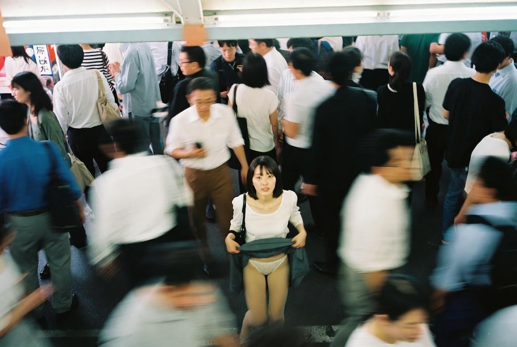 通勤ラッシュ露出